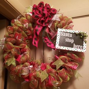 Mesh Christmas Wreath
